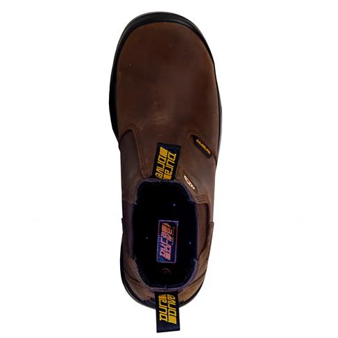 DuraDrive Pronto 6 in. Water Resistant Slip-On Work Boots, Brown - Image 6