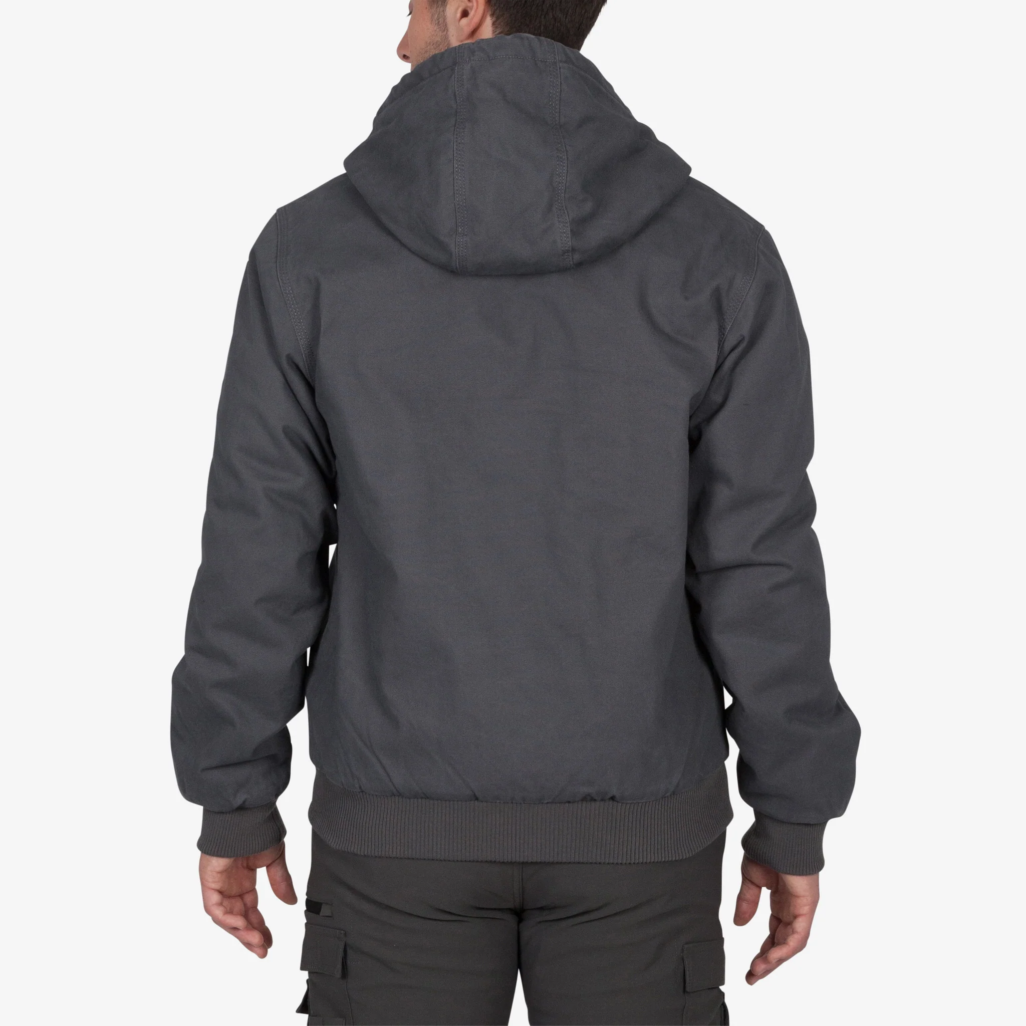 DuraDrive Sherpa-Lined Canvas Hoodie Jacket - Image 5