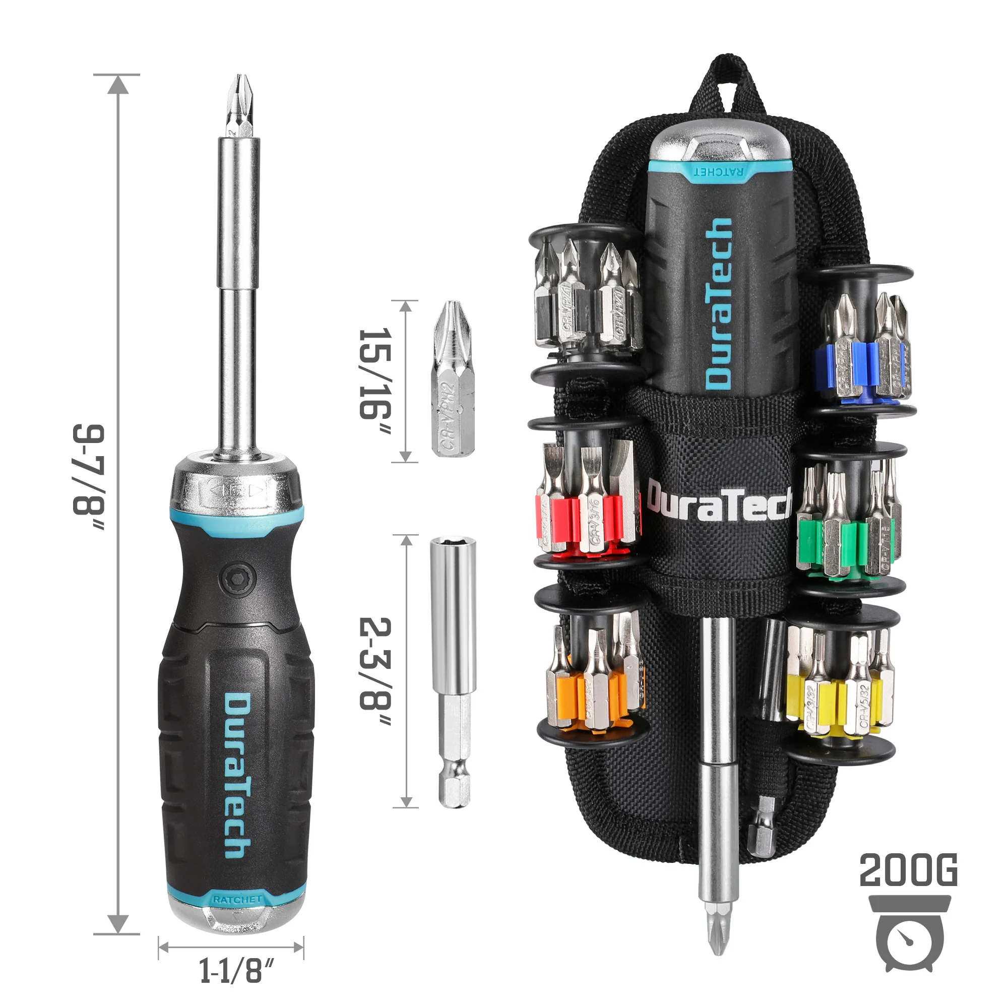 DuraTech 38pc Ratcheting Screwdriver Set - Image 4