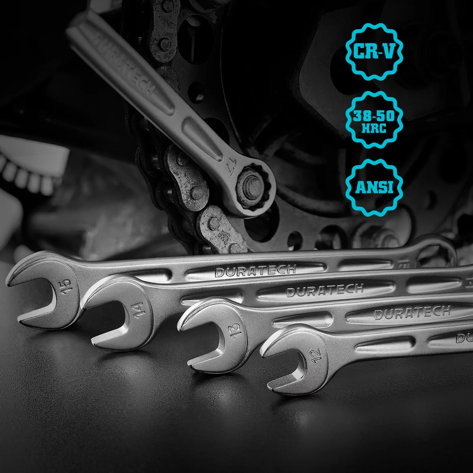 Duratech DT402051 Combination Wrench Metric Crv Set 8Pc - Image 5