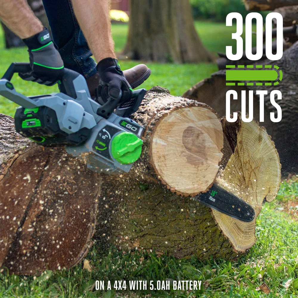 EGO Power+ CS1804 18 in 56 V Lithium-Ion Rear Handle Brushless Cordless Chainsaw Kit - Image 8