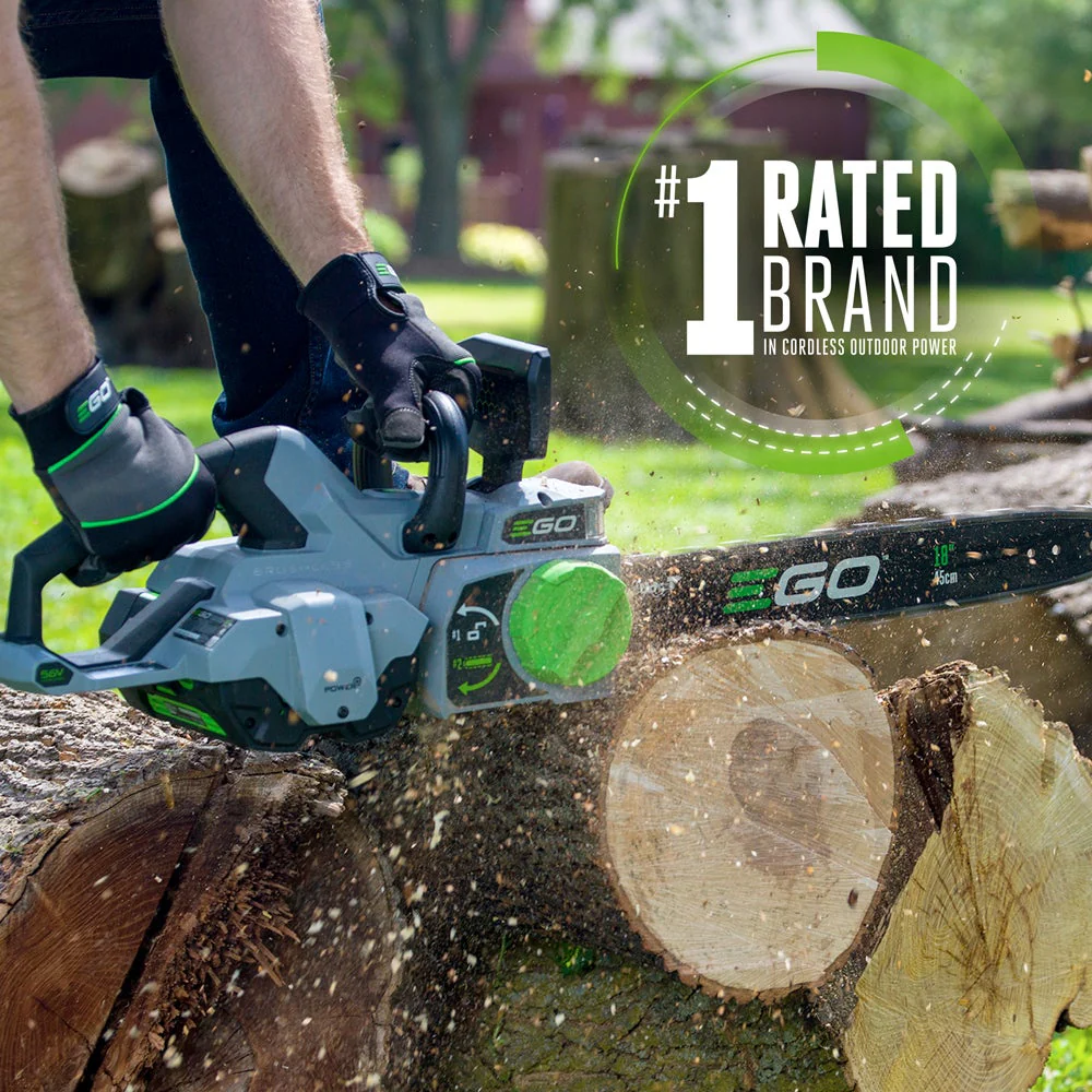 EGO Power+ CS1804 18 in 56 V Lithium-Ion Rear Handle Brushless Cordless Chainsaw Kit - Image 9