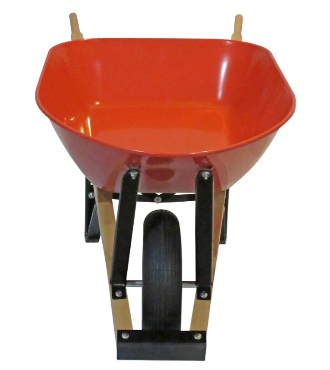 ERIE 6 cu. ft. Steel Tray Wheelbarrow with Pneumatic Tire - Image 2