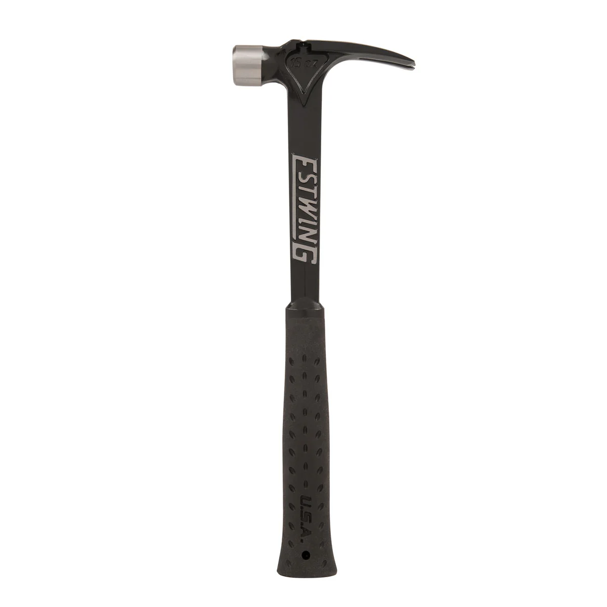 Estwing EB-15S 15 oz. x 15-1/2 in. Smooth Face ULTRA SERIES BLACK Lightweight Forged Steel Framing Hammer with Ultra Grip - Image 2