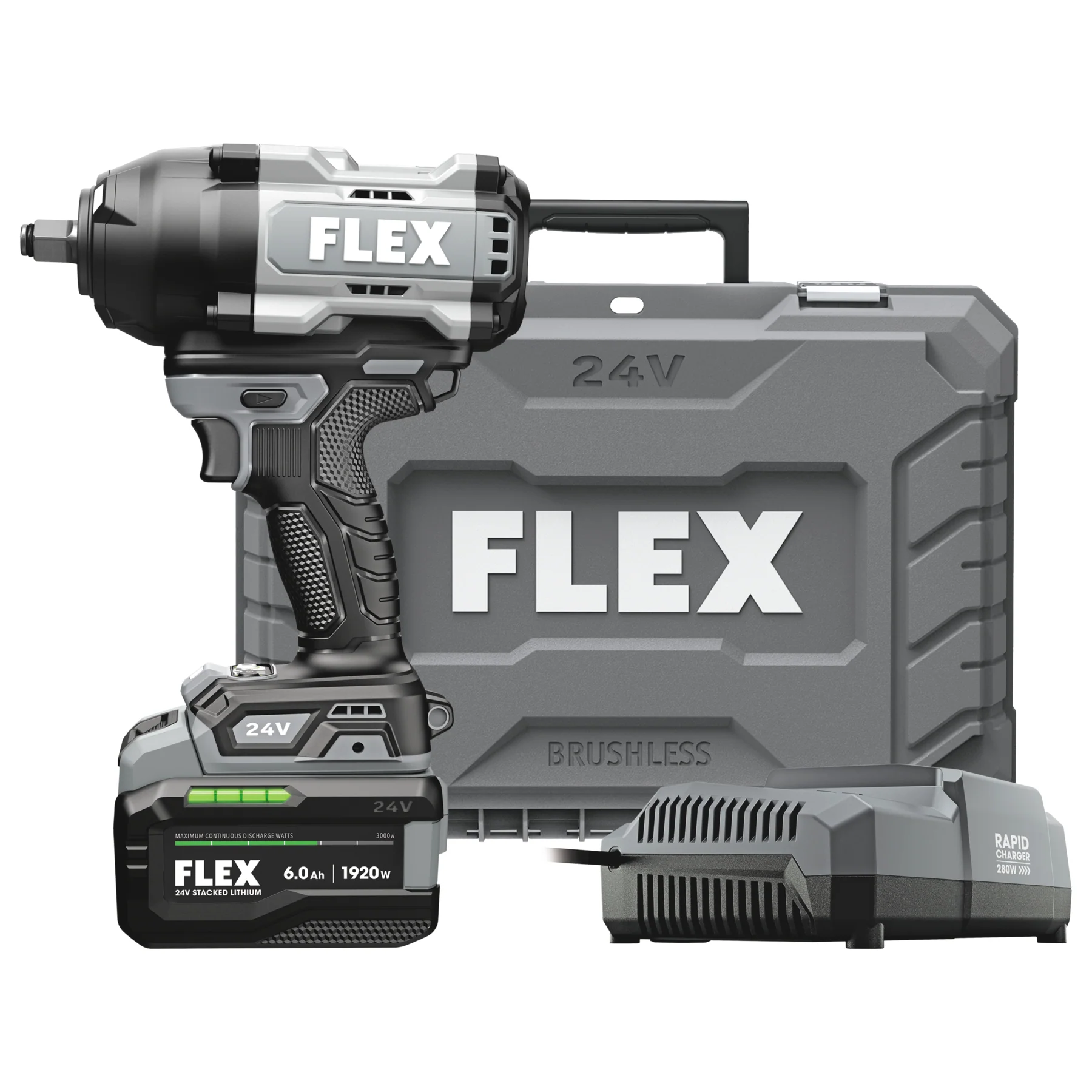 FLEX FX1472-1H ½” High-Torque Impact Wrench Stacked Lithium Kit