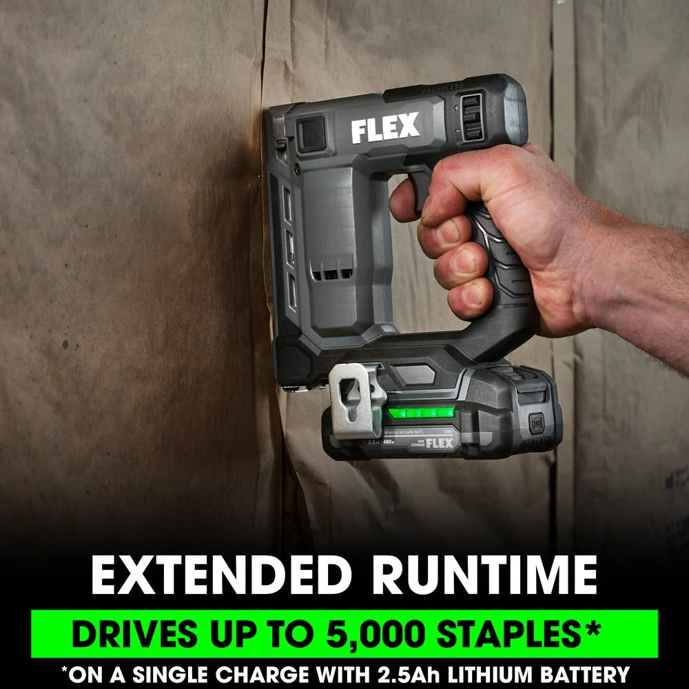 FLEX FX4521-1A 24V 3/8 in. Stapler 2.5Ah Kit - Image 2
