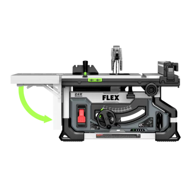FLEX  FX7211-1H 24V 8-1/4 in. Table Saw Kit (1 x 6.0 Ah) - Image 4