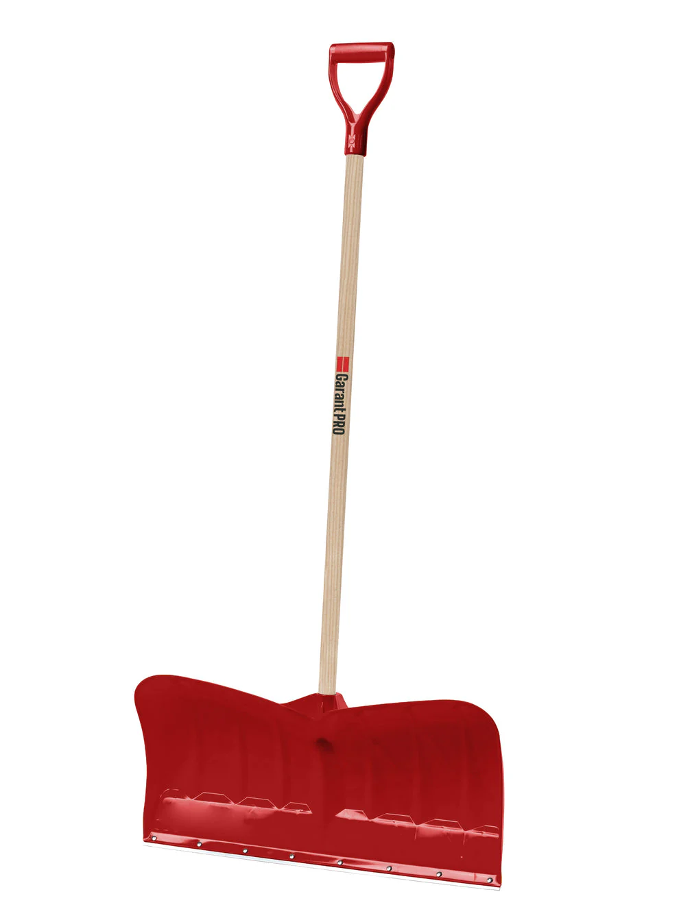 Garant 80612 11 in x 26 in Poly Snow Pusher with Steel Wear Strip and Handle - Image 2