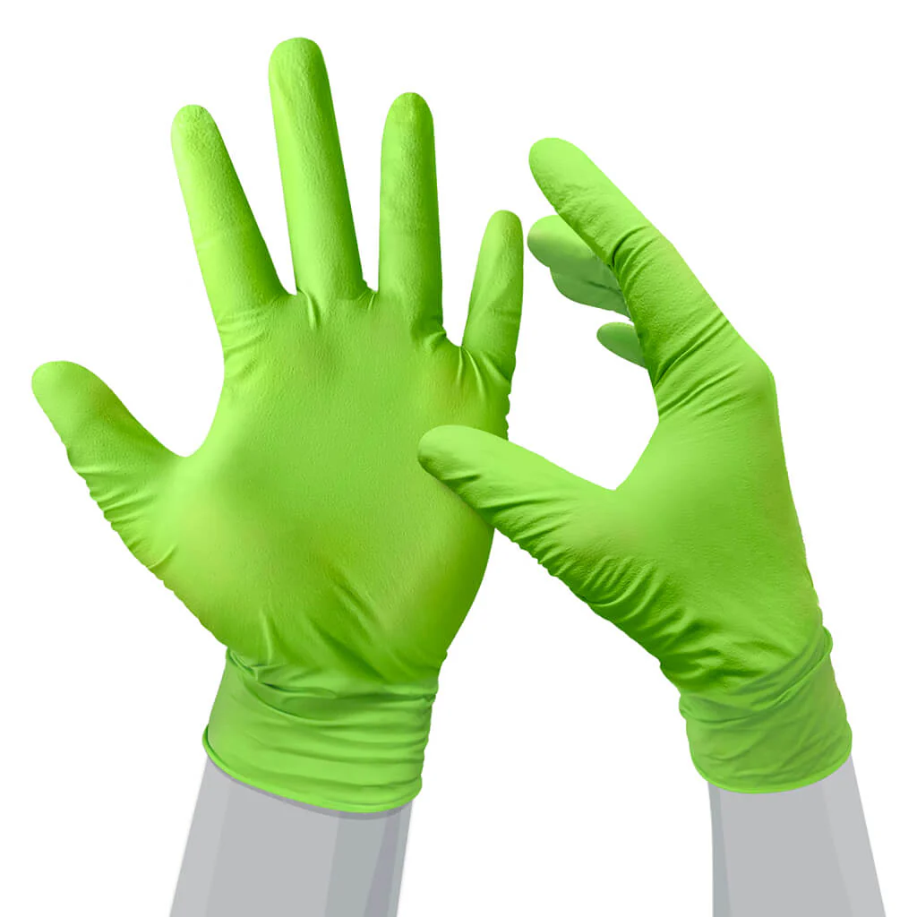 Gekko 5 mil Textured Grip Rolled Cuff Disposable Nitrile Glove (100-Pack) - Image 3