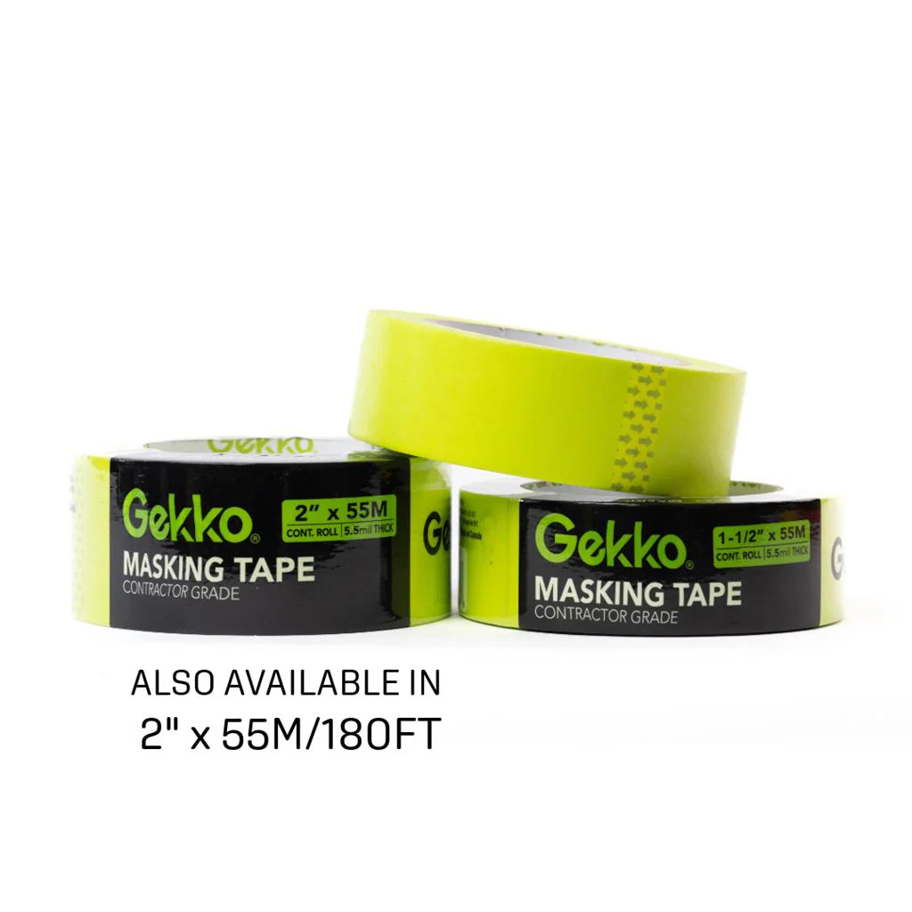 Gekko 1-1/2 in x 55 m Green Masking Tape - Image 4