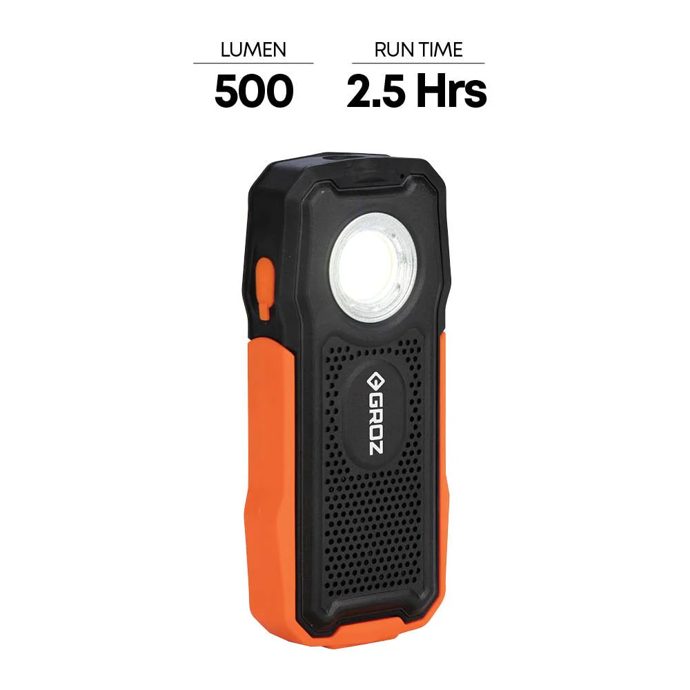 Groz Bluetooth Rechargeable Work Light & Speaker - Image 5