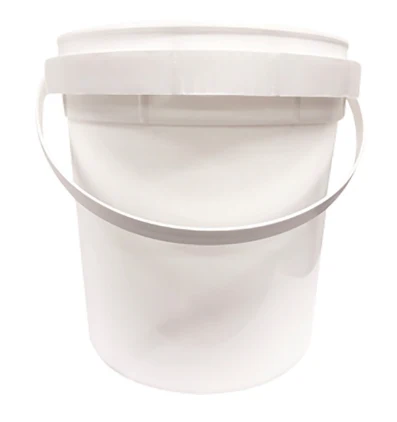 HOFMANN 307928 White Pail W/Tamper Evident Seal & Plastic Handle 1 Gallon