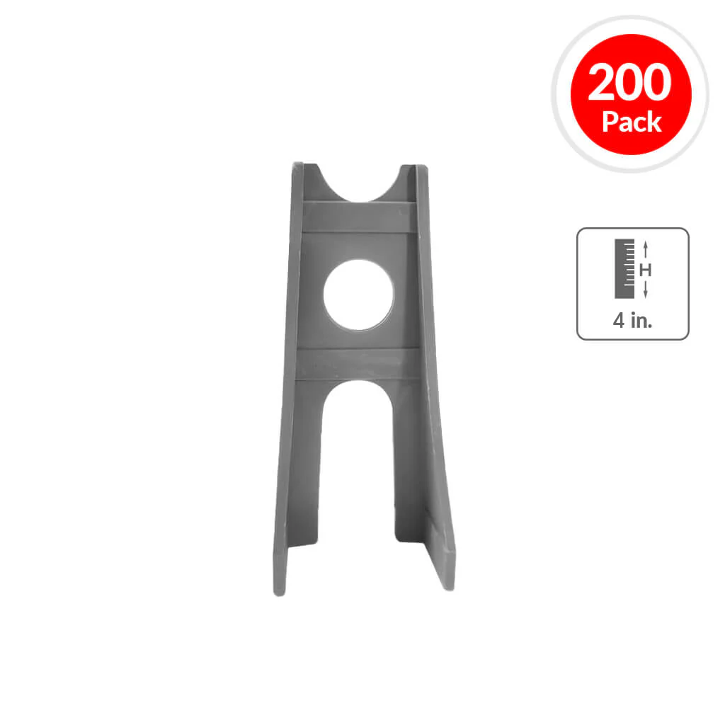 Art Mould 4-1/2 in. Plastic Rebar Linden Chair (200-Pack)
