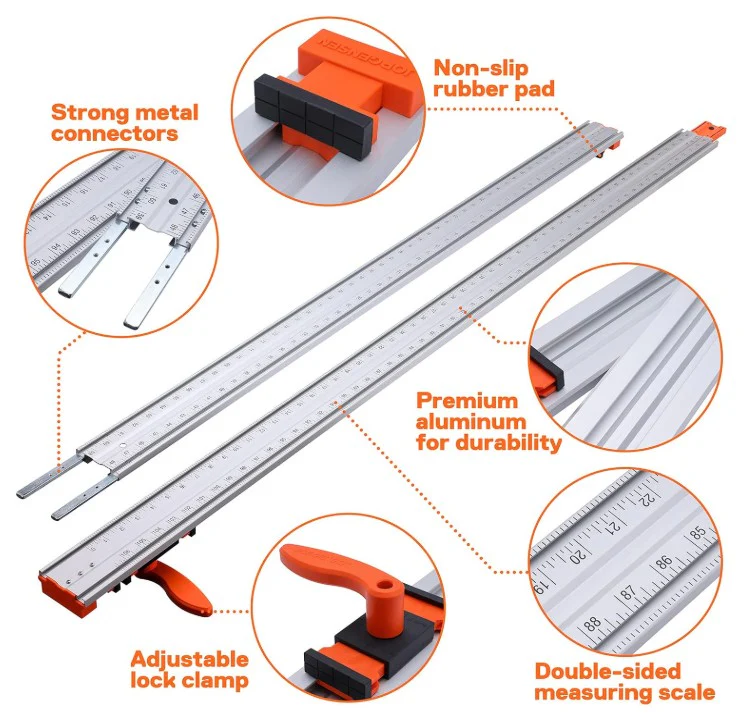 Jorgensen 97100 50 in. Cutting Rail Guide - Image 2