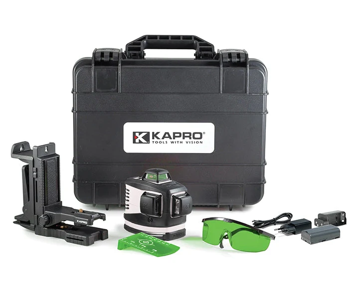Kapro 884G Prolaser 4 X 360° Green Laser Level Kit W/Ground Beam Laser - Image 3