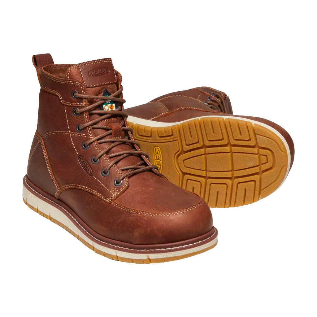 Keen San Jose CSA 6 in. Leather Aluminium Toe Waterproof Safety Work Boots - Image 5