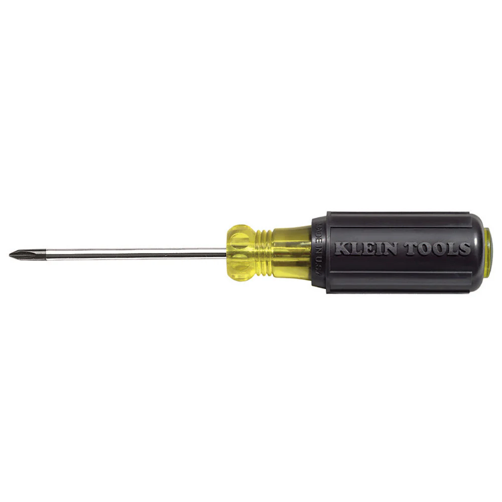 Klein 603-3 #1 Phillips Screwdriver 3 in. Round Shank
