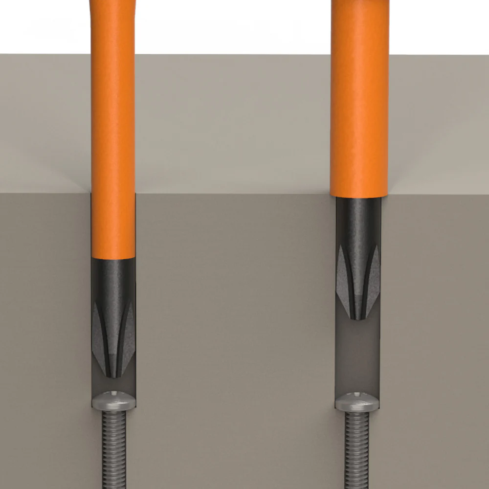 Klein 6946INS #2 Sq Slim-Tip 1000V Ins Scrwdr 6 in. Round Shank - Image 5