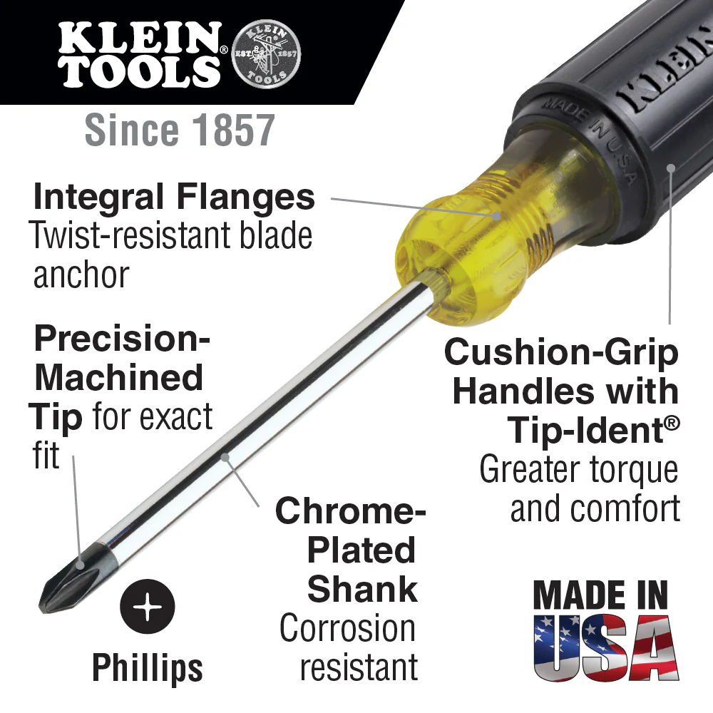 Klein 85445 5-Piece Screwdriver Set - Image 6