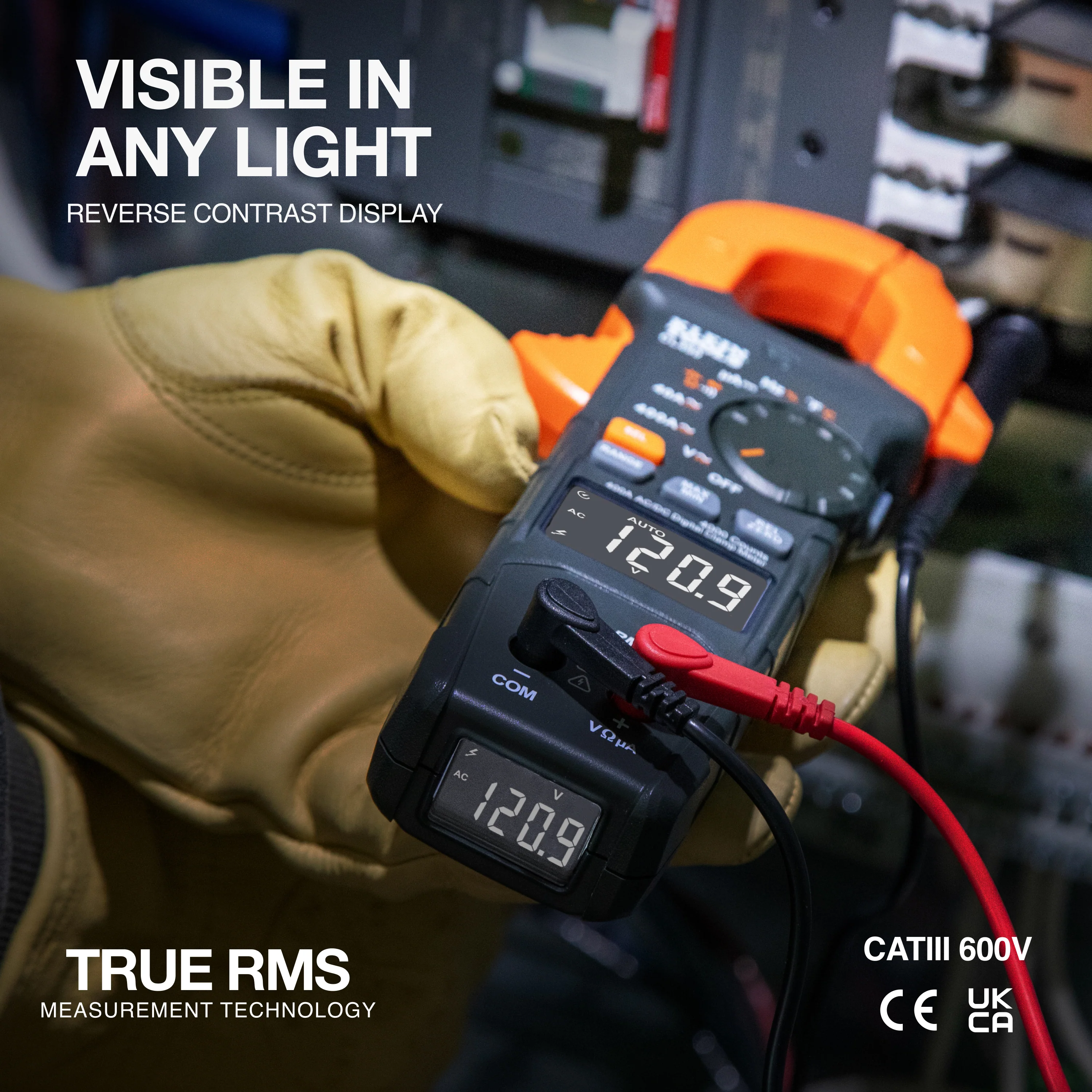 Klein CL490 400A AC/DC Dual Display Auto Ranging Digital Clamp Meter - Image 4