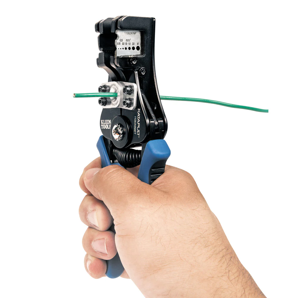 Klein 11063W Katapult Wire Stripper & Cutter For Solid & Stranded Wire - Image 2