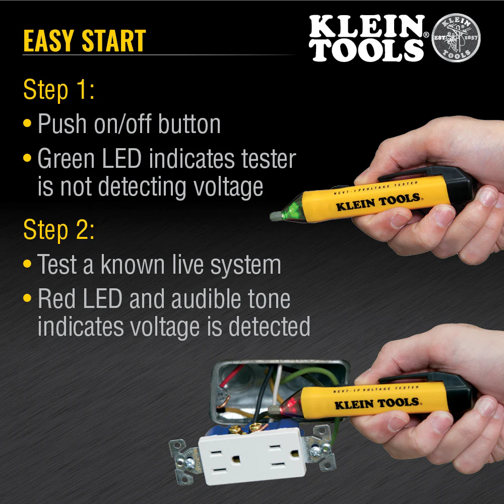 Klein NCVT1P Non-Contact Voltage Tester Pen 50 To 1000V AC - Image 7
