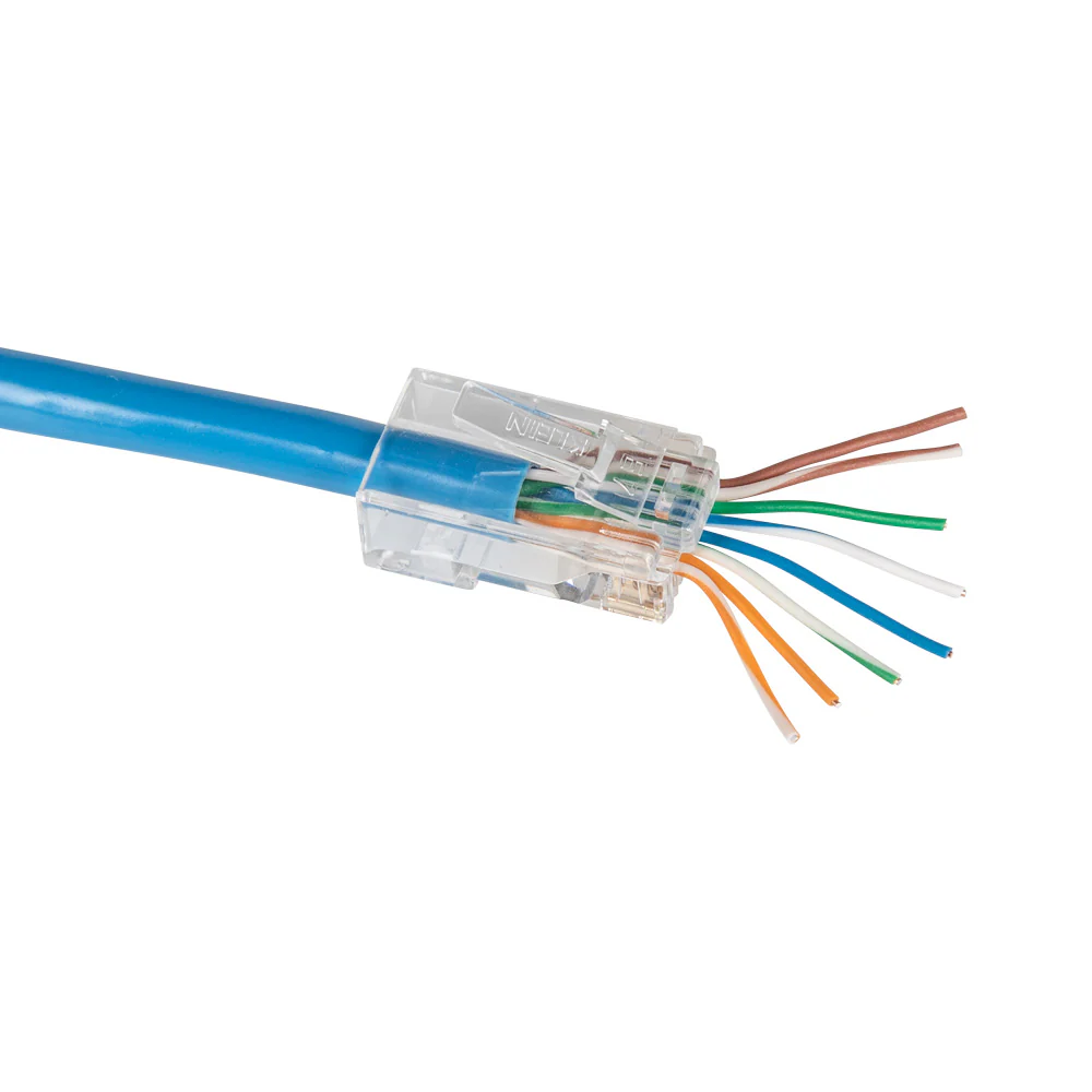 Klein VDV826-729 Pass-Thru Modular Data Plugs RJ45-CAT6 10-Pack - Image 6