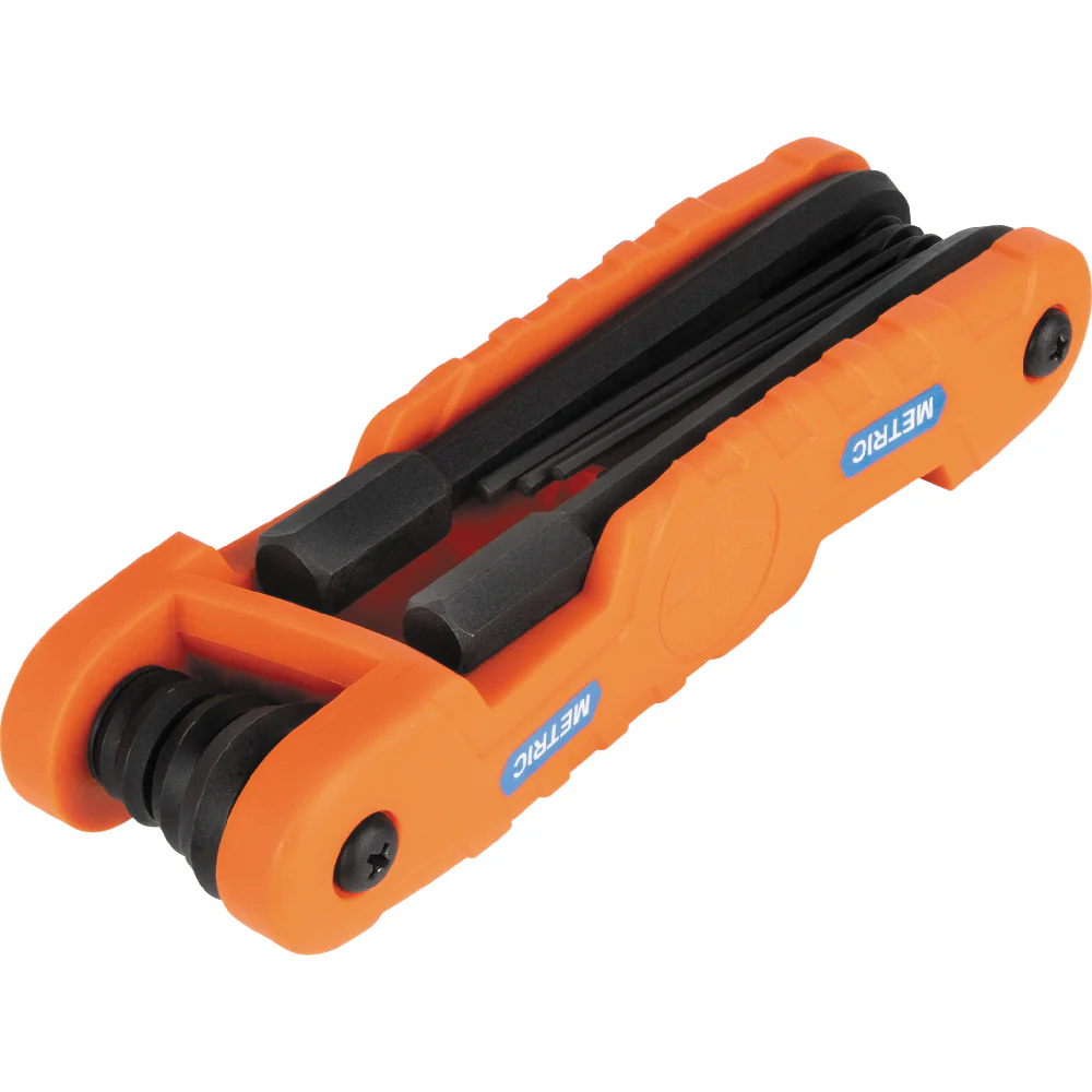 Klein 70550M Pro Folding Hex Key Set 10-Key Metric Sizes - Image 2