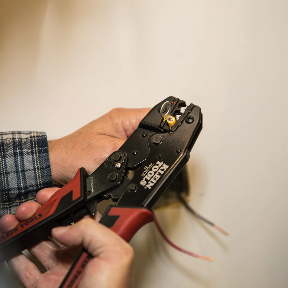 Klein 3005CR Ratcheting Crimper 10-22 Awg Insulated Terminal - Image 6