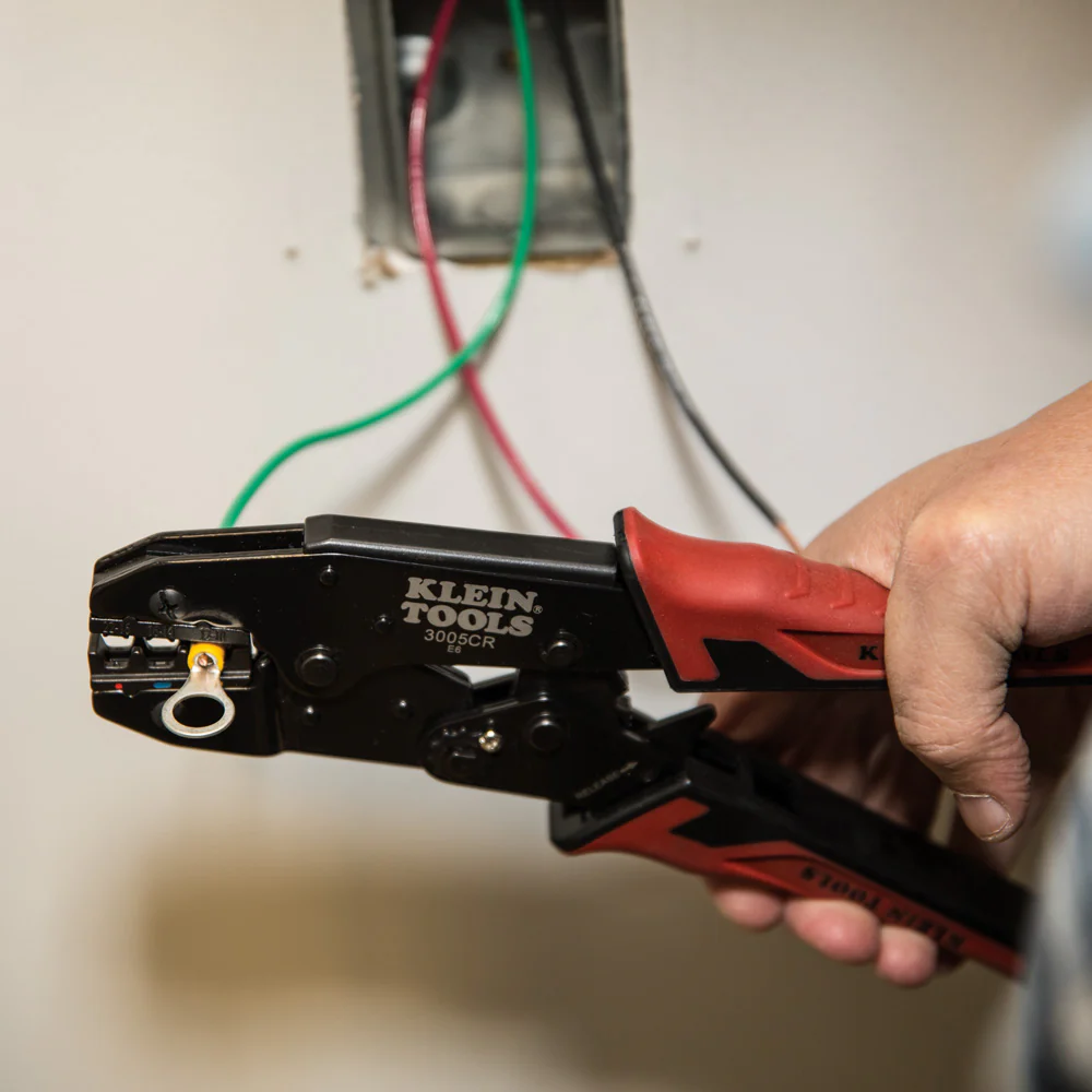 Klein 3005CR Ratcheting Crimper 10-22 Awg Insulated Terminal - Image 7