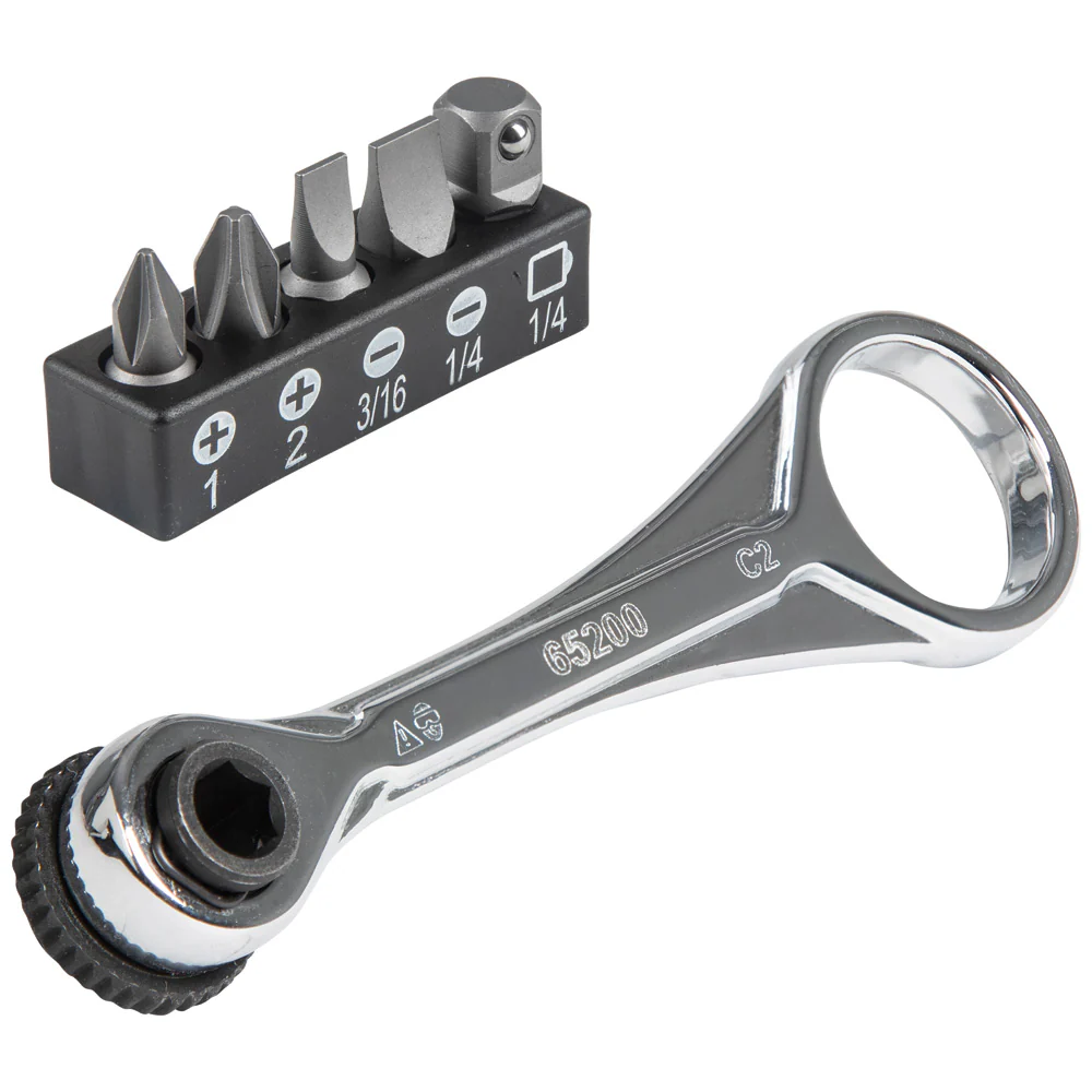Klein 65200 Slim-Profile Mini Ratchet Set 5-Piece