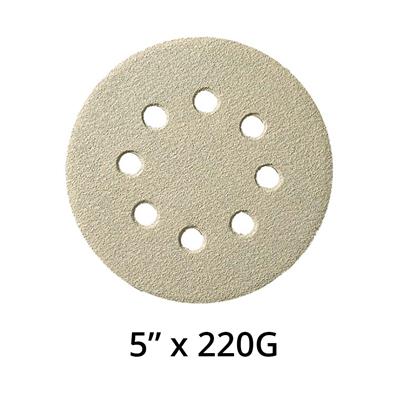 Klingspor 150259 5 in. x 220 Grit Wood Sanding Discs (100-Pack)