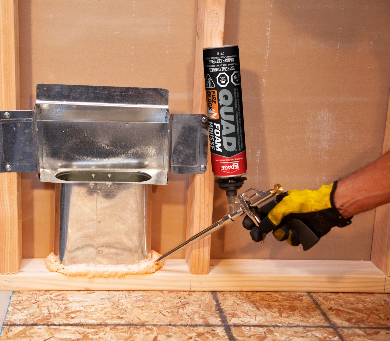 LePage 2900735 Quad Fire Block Spray Foam Insulation 598G - Image 4