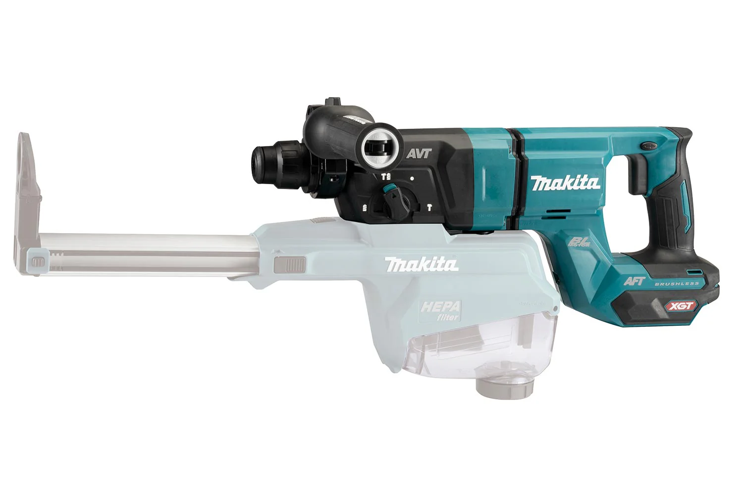 Makita
  HR007GZ 40V Max XGT Brushless 1-1/8 in. Rotary Hammer SDS-PLUS with AWS (Tool
  Only) - Image 2