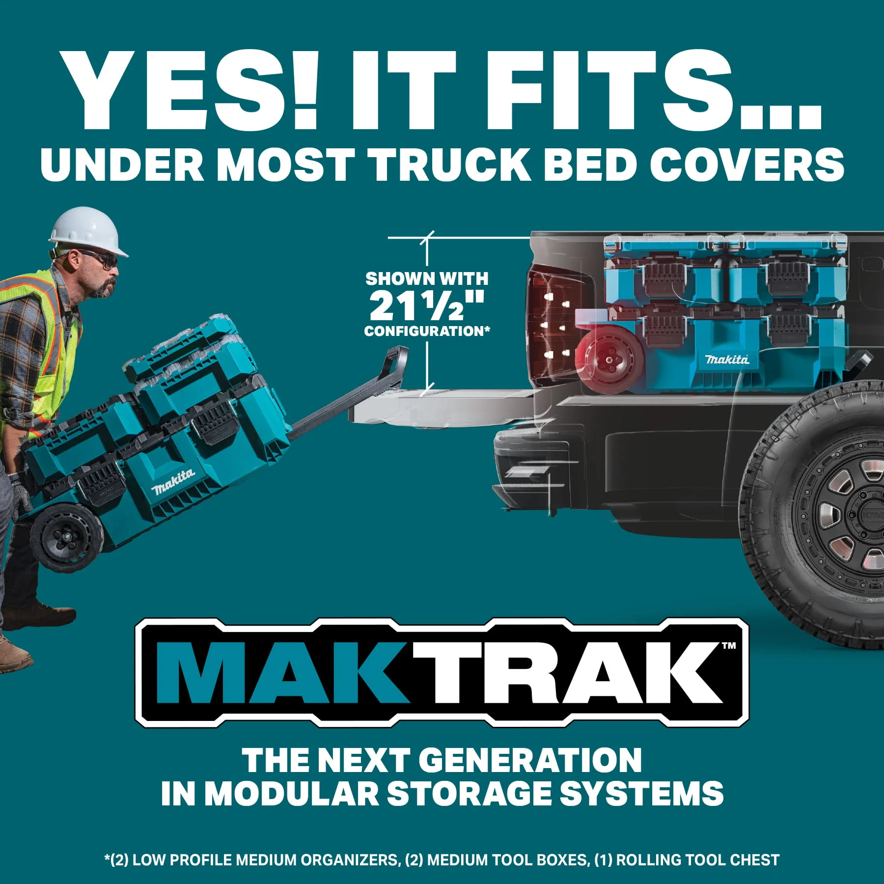 Makita Maktrak™ T-92178 4Pc Standard Low-Profile Bin Set (For T-90059) - Image 12