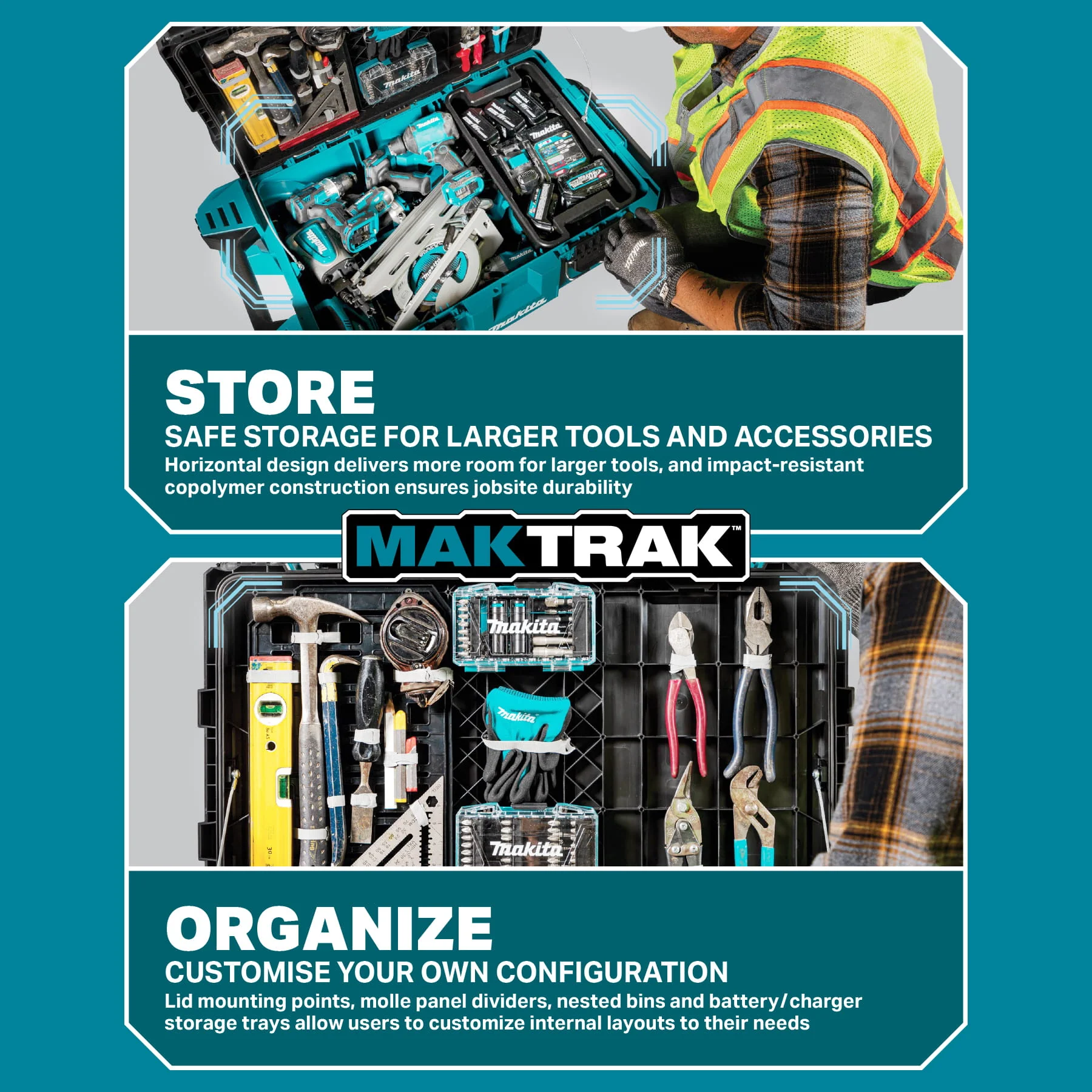 Makita Maktrak™ T-92184 2Pc Medium Low-Profile Bin Set (For T-90059) - Image 11
