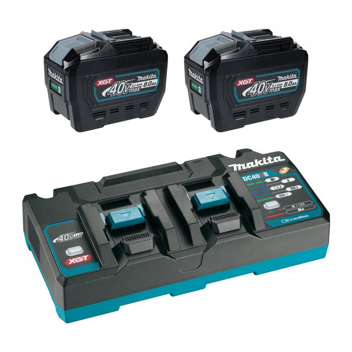 MAKITA
T-04101 40V max XGT Dual Port Rapid Charger Starter Kit (8.0Ah x2)