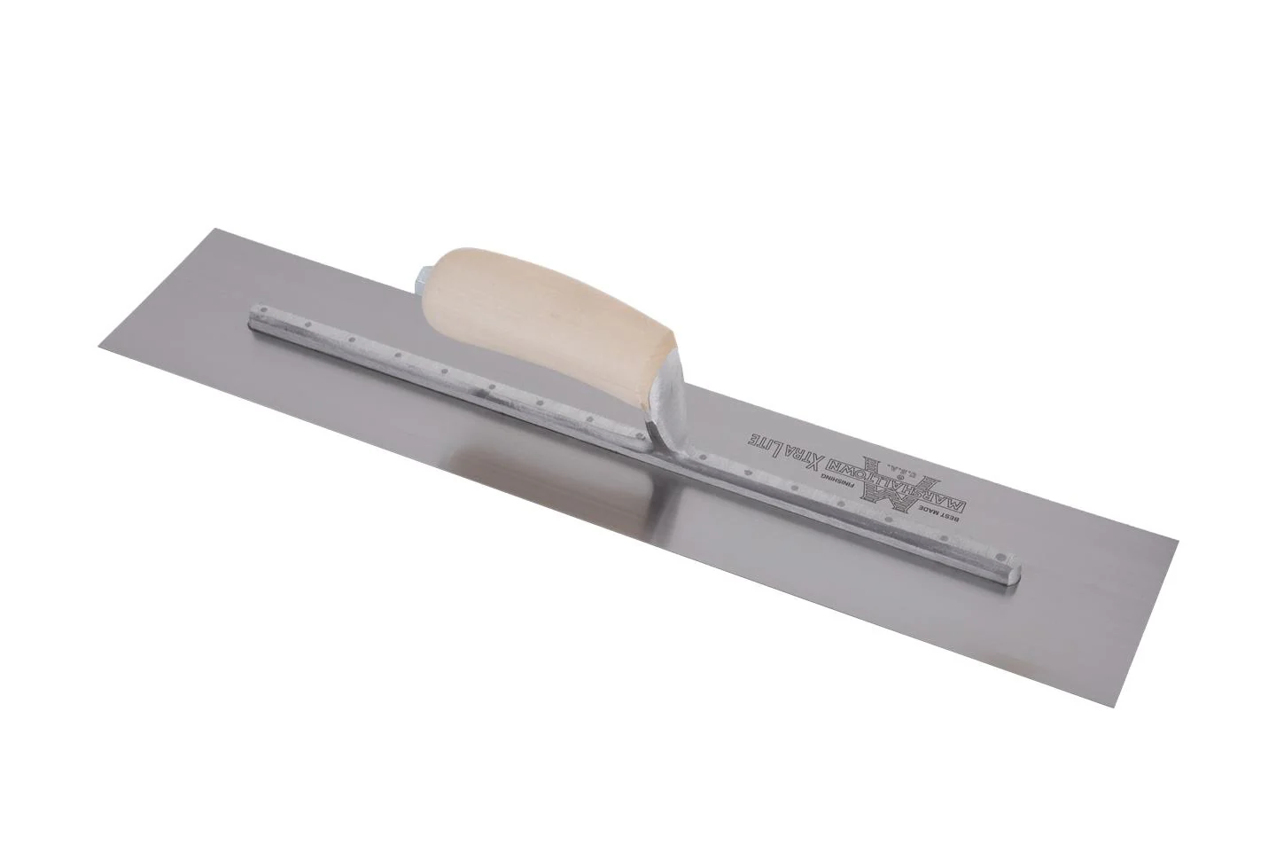 Marshalltown MXS81 18 in x 4 in High Carbon Steel Finishing Trowel - Image 2