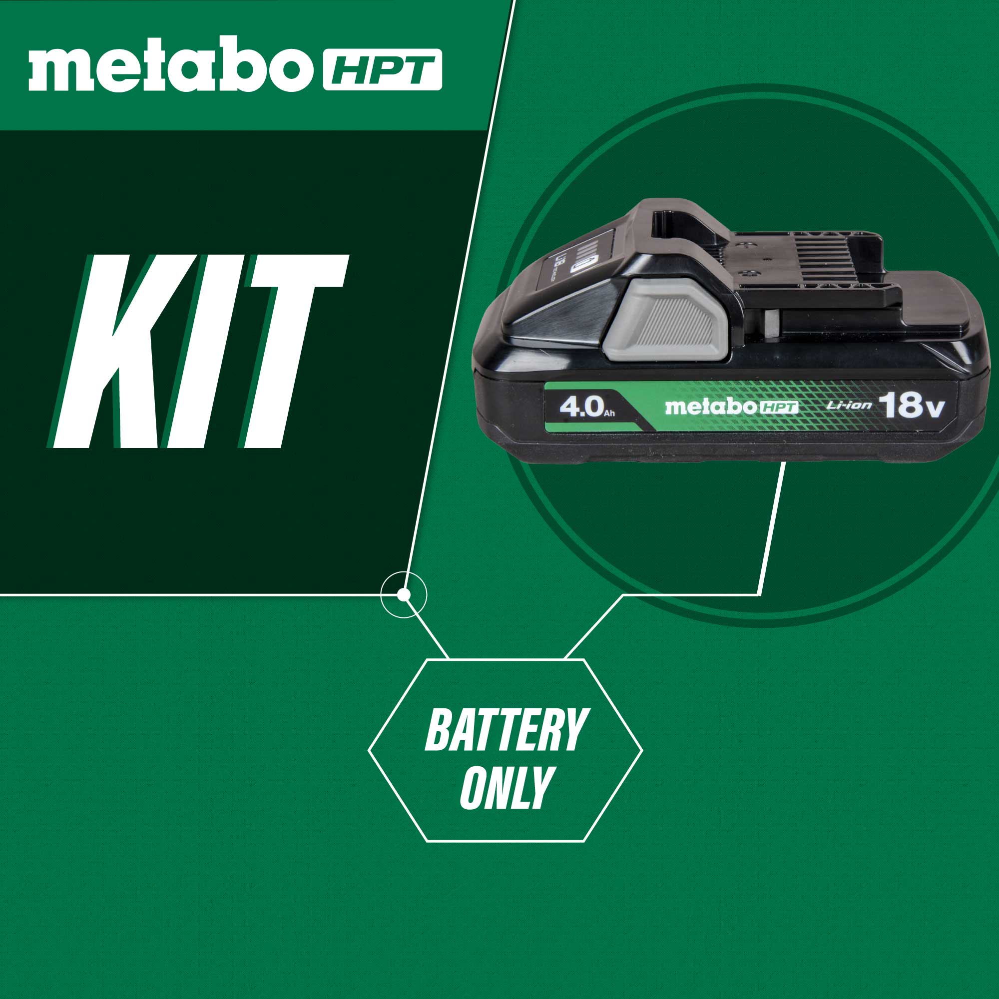 Metabo HPT 378681M 18V 4 Ah Battery with Fuel Indicator - Image 3