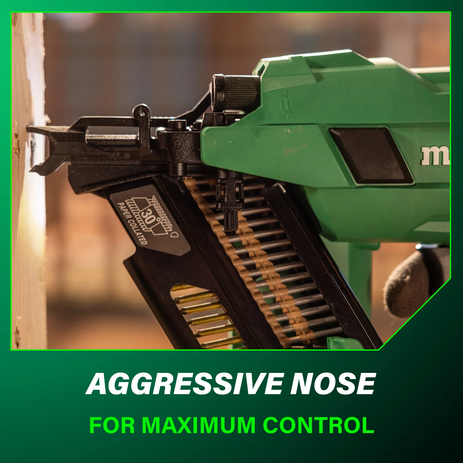 Metabo HPT NR1890DCAM 18V MultiVolt Cordless 30 Degree 3-1/2 in. Paper Tape Framing Nailer (1x4.0Ah) - Image 10