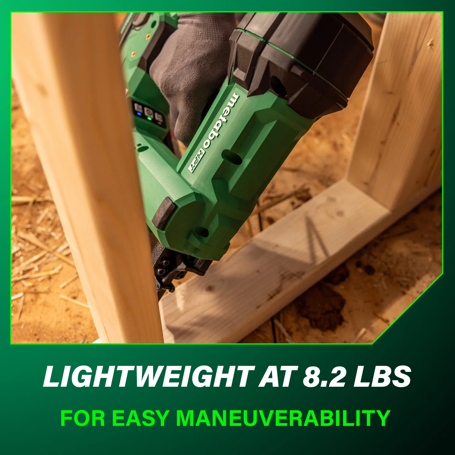 Metabo HPT NR1890DCAM 18V MultiVolt Cordless 30 Degree 3-1/2 in. Paper Tape Framing Nailer (1x4.0Ah) - Image 5