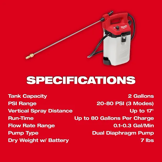 MILWAUKEE 2528-21G2 Two Gallon Handheld Sprayer Kit - Image 6