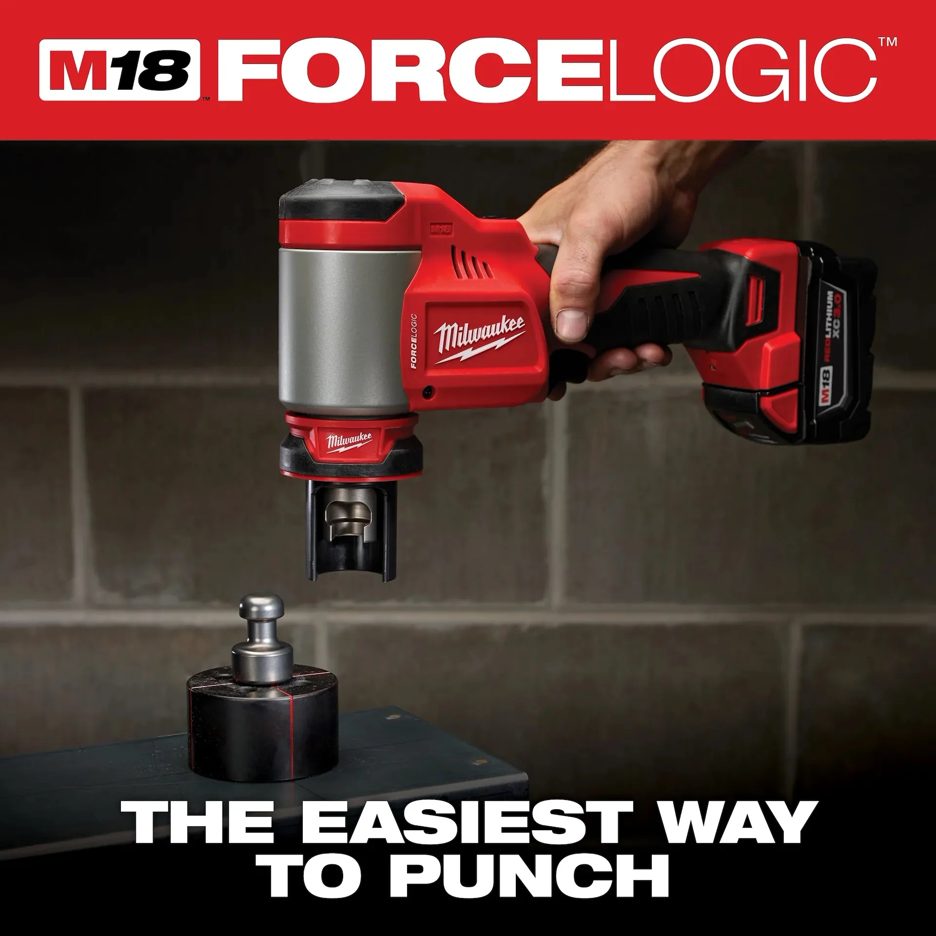 Milwaukee 2676-02 M18 10 Ton Knockout Tool 1/2 in. to 2 in. - Image 3