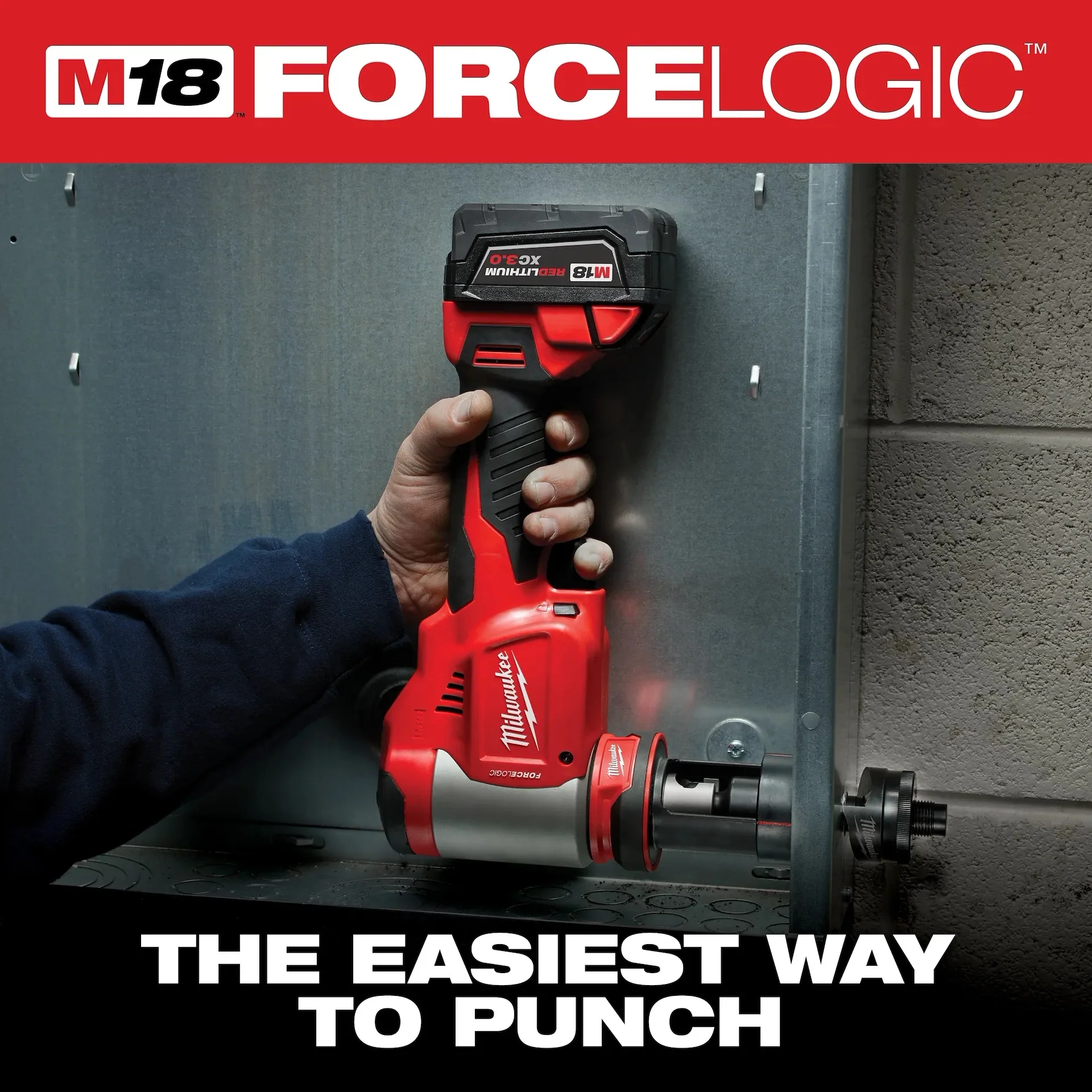 Milwaukee 2676-04 M18™ FORCE LOGIC™ 10T KO Tool 1/2 in. to 4 in. - Image 3