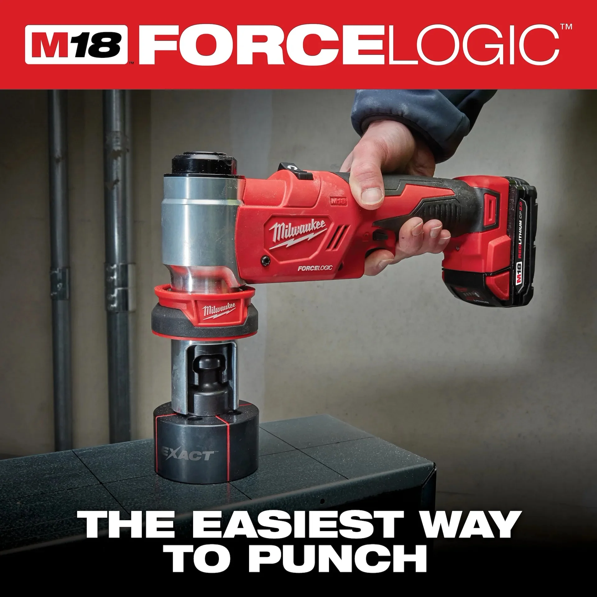Milwaukee 2677-04 M18™ FORCE LOGIC™ 6T KO Tool 1/2 in. - 4 in. - Image 3