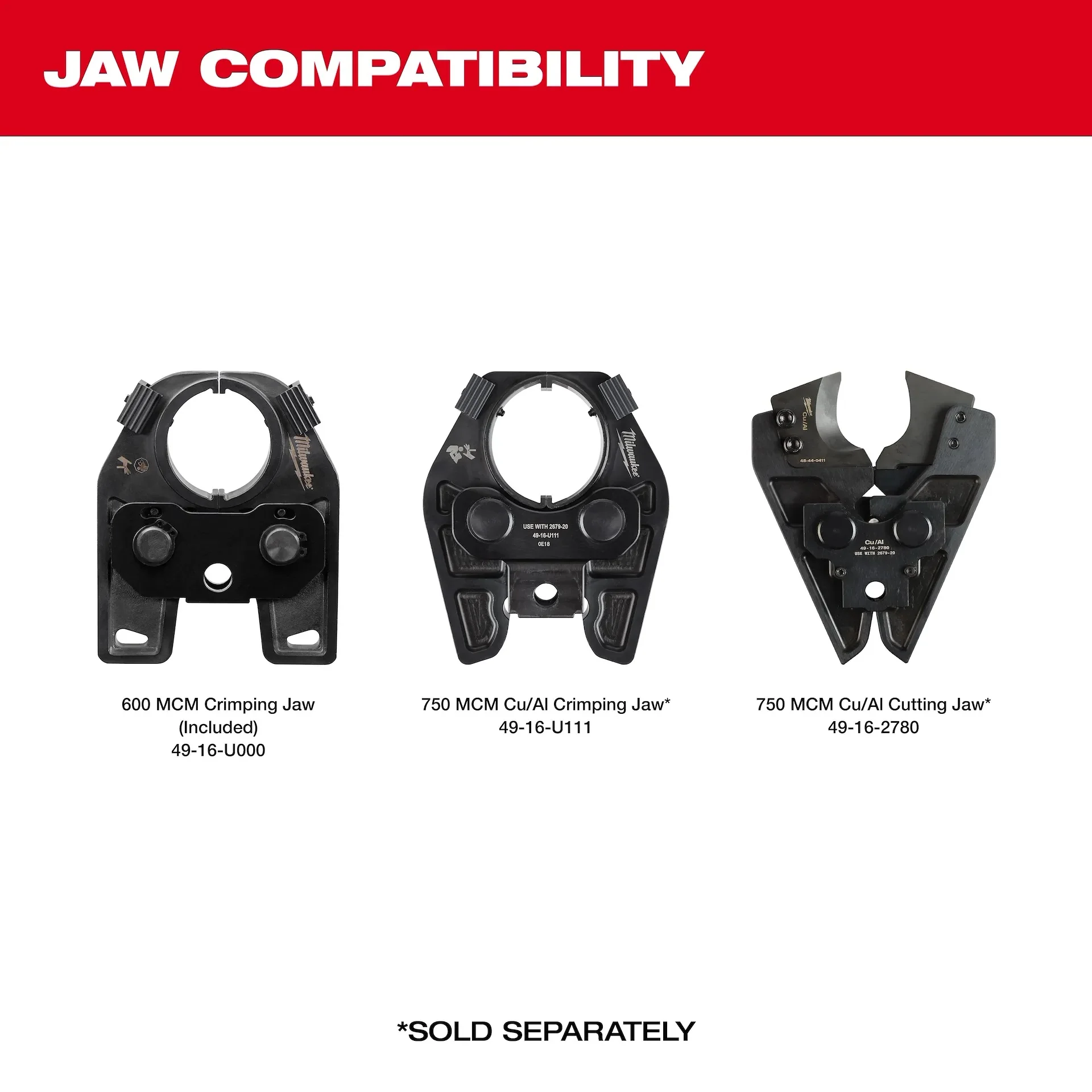 Milwaukee 2679-600CU M18™ 600 MCM Crimper w/#8-600 Cu Dies - Image 5
