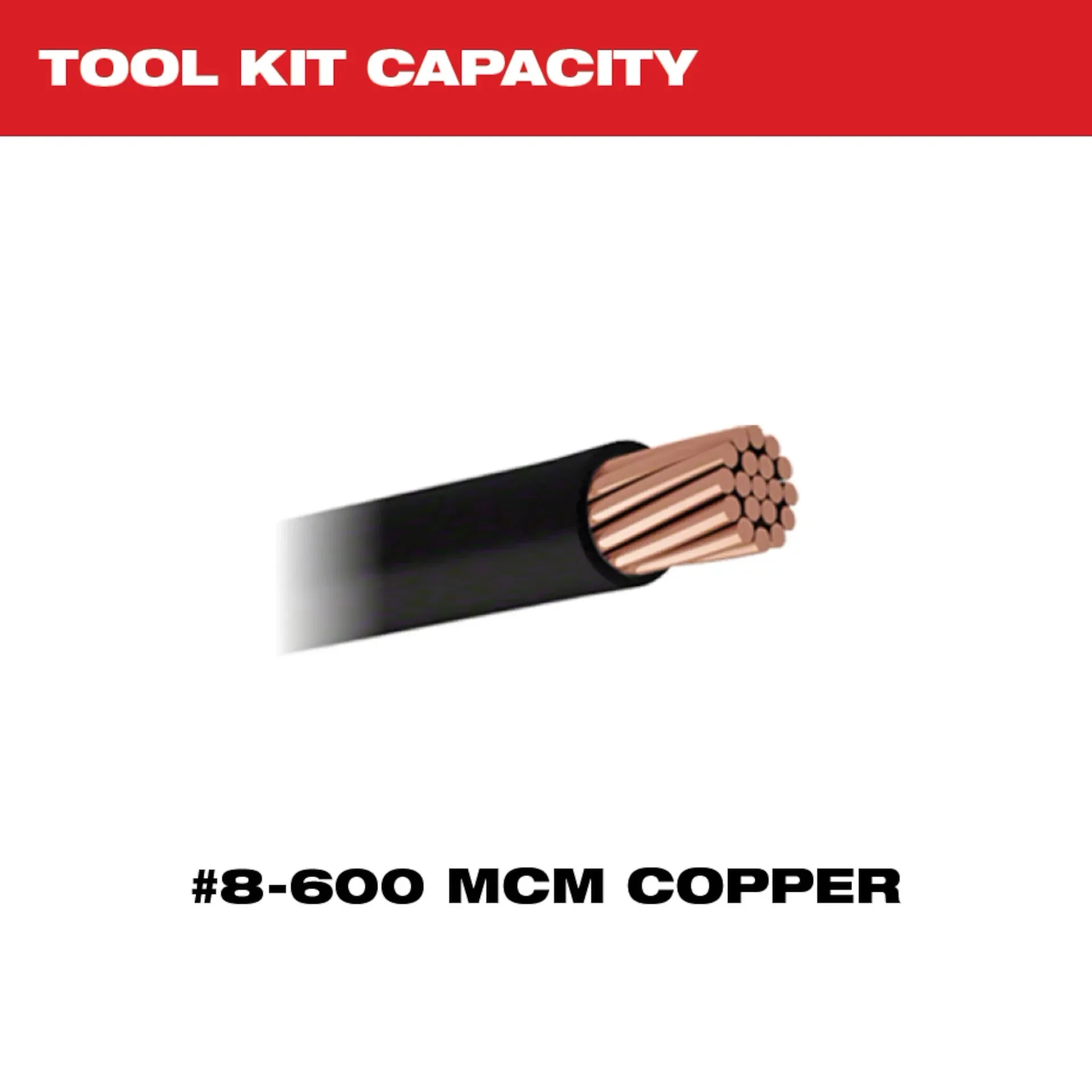 Milwaukee 2679-600CU M18™ 600 MCM Crimper w/#8-600 Cu Dies - Image 6
