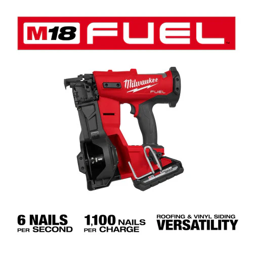 Milwaukee 2909-20 M18 FUEL Coil Roofing Nailer (Tool Only) - Image 2