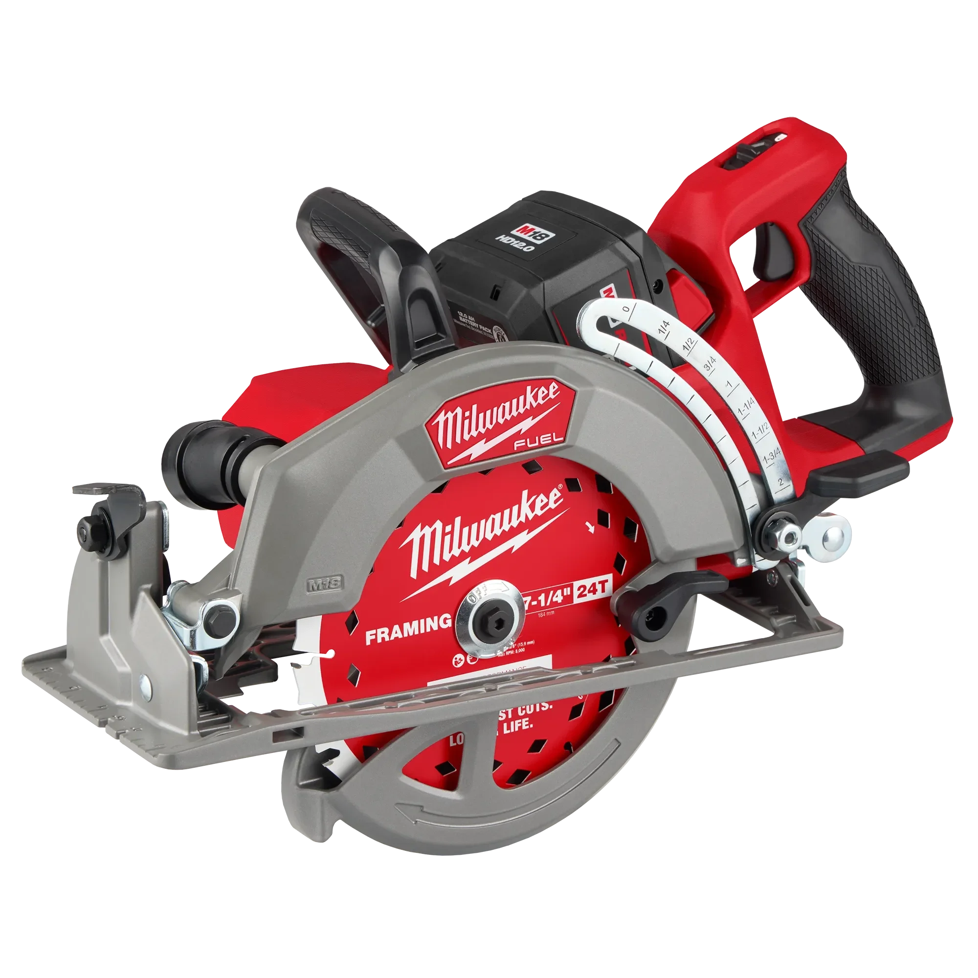Milwaukee 2930-21Hd Gen2 M18 FUEL 7-1/4 in. Rear Handle Circular Saw Kit (1 x 12.0 Ah) - Image 2