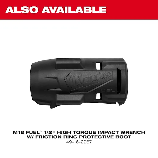 Milwaukee 2967-22 1/2 in 1100 ft/lb (Fastening) 1500 ft/lb (Nut Bursting) 2400 ipm Cordless Impact Wrench with Friction Ring Kit - Image 6